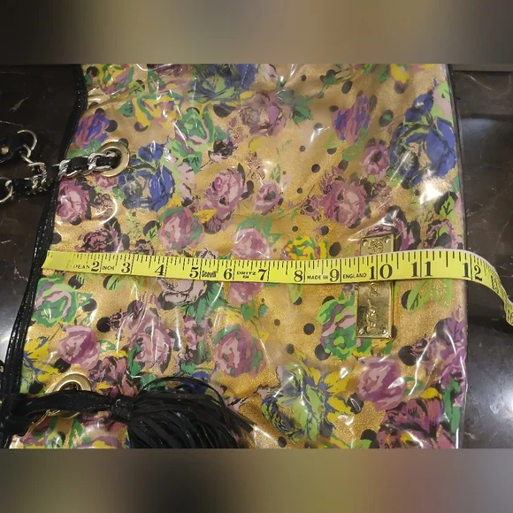 Betsey Johnson Floral Tote Bag - Gold and Multicolor - Picture 13 of 16